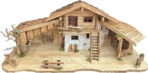 Establo de madera para fig. de 11-15 cm